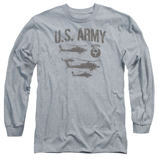 ARMY : AIRBORNE L\S ADULT T SHIRT 18\1 ATHLETIC HEATHER 2X