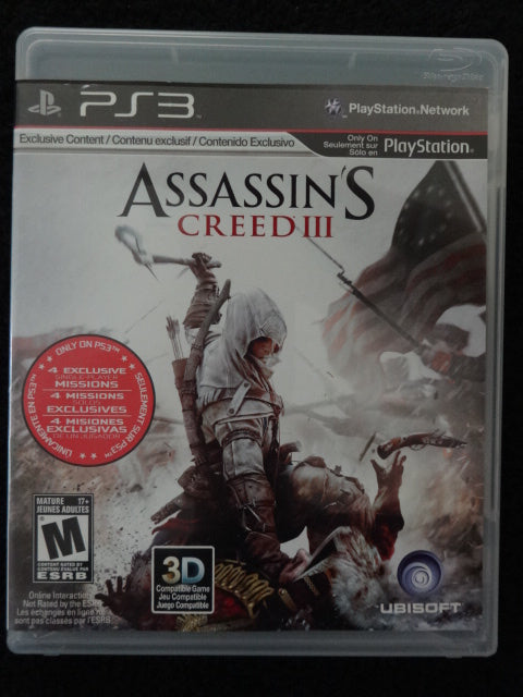  Assassin's Creed III (Exclusive Edition)[PS3] : Video Games
