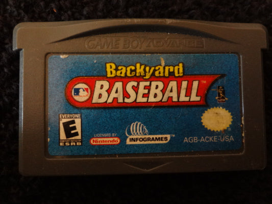 Backyard Baseball Nintendo GameBoy Advance