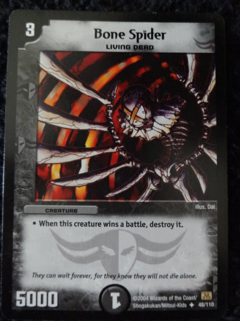 Bone Spider Duel Masters Trading Card