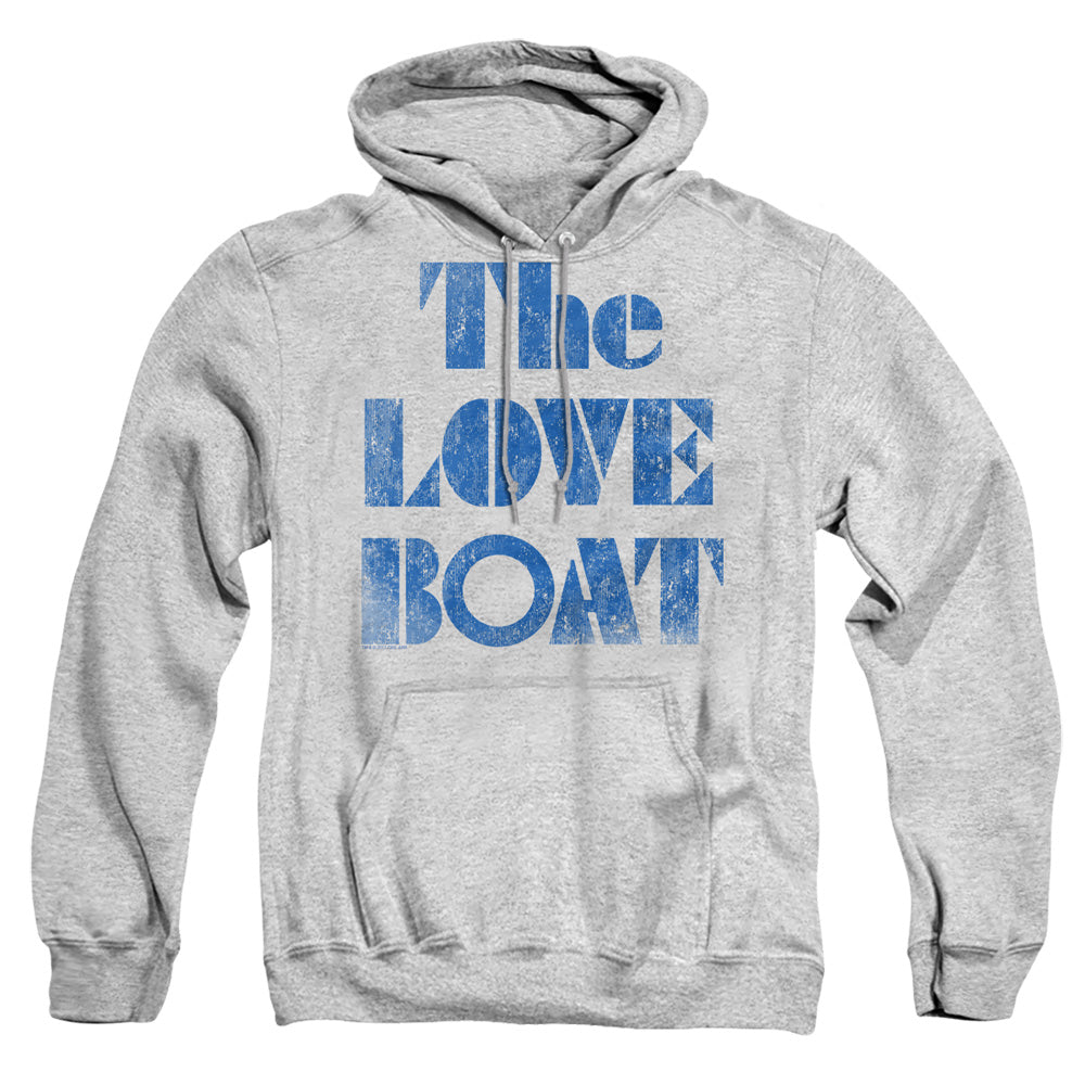 LOVE BOAT : DISTRESSED ADULT PULL OVER HOODIE Athletic Heather 3X