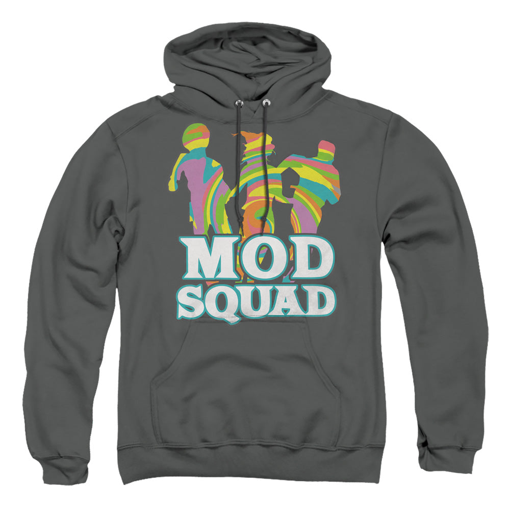 MOD SQUAD : MOD SQUAD RUN GROOVY ADULT PULL OVER HOODIE Charcoal SM