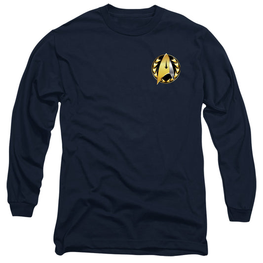 STAR TREK DISCOVERY : ADMIRAL BADGE L\S ADULT T SHIRT 18\1 Navy 2X