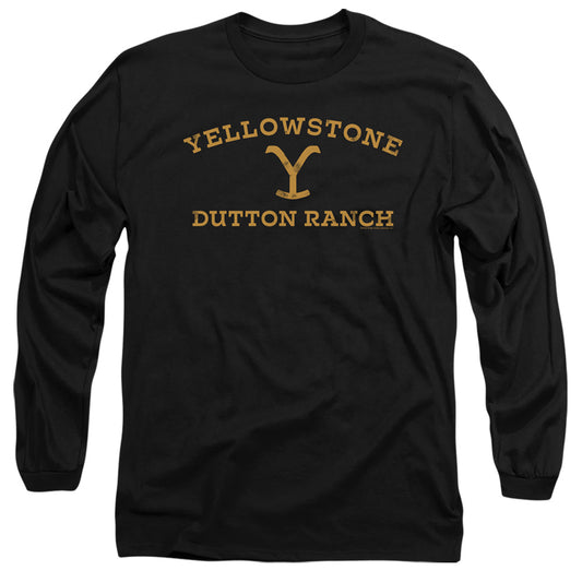 YELLOWSTONE : ARCHED LOGO L\S ADULT T SHIRT 18\1 Black 2X