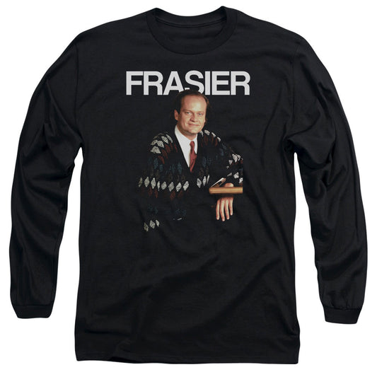 CHEERS : FRASIER L\S ADULT T SHIRT 18\1 BLACK MD