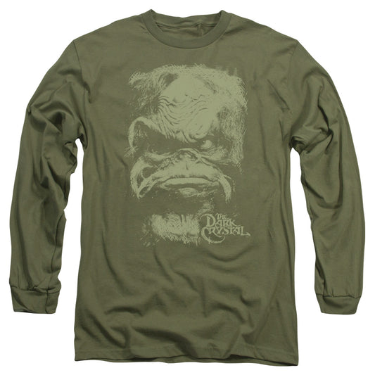 DARK CRYSTAL : AUGHRA L\S ADULT T SHIRT 18\1 MILITARY GREEN MD