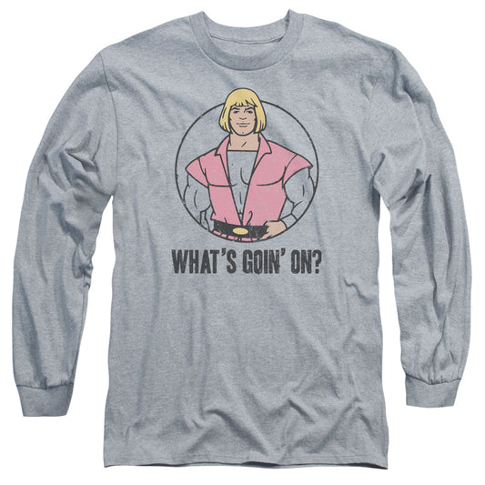 MASTERS OF THE UNIVERSE : WHAT'S GOIN' ON L\S ADULT T SHIRT 18\1 ATHLETIC HEATHER 3X