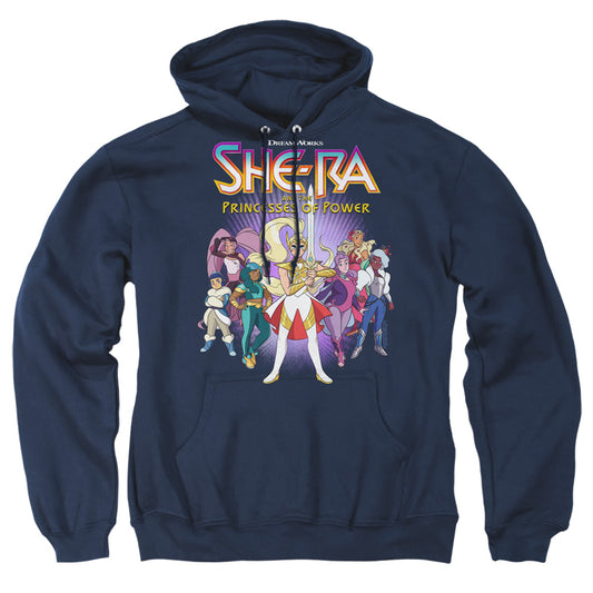 SHE-RA : HERO HUDDLE ADULT PULL OVER HOODIE Navy XL