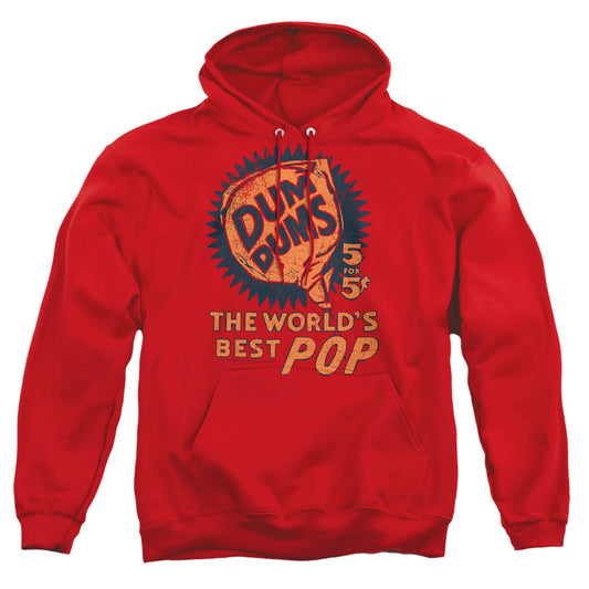 DUM DUMS : 5 FOR 5 ADULT PULL OVER HOODIE Red 2X