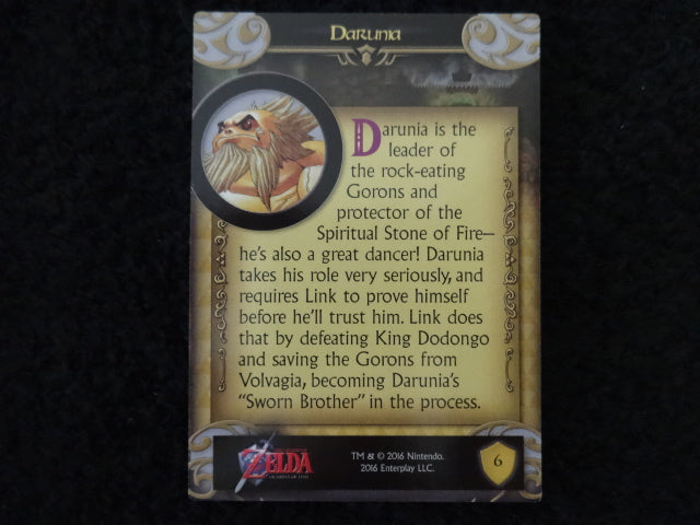 Darunia Enterplay 2016 Legend Of Zelda Collectable Trading Card Number 6
