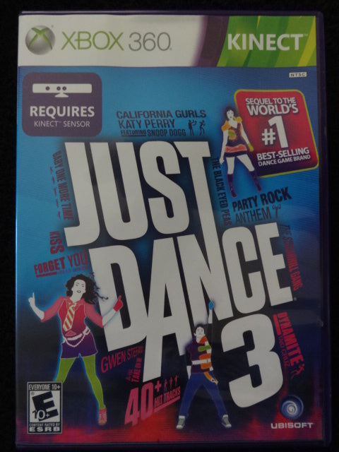 Just Dance 3 Xbox 360 Kinect Ubisoft Rated E 1 to 4 players activity game