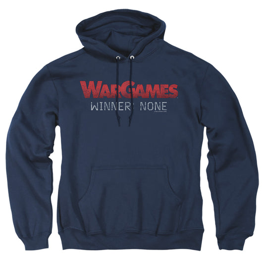 WARGAMES : NO WINNERS ADULT PULL OVER HOODIE Navy MD