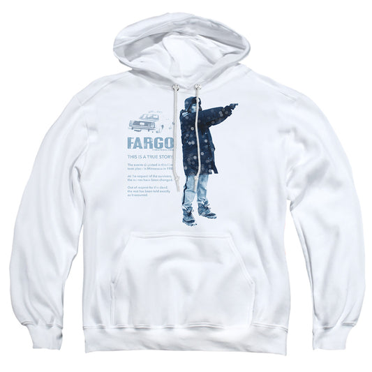 FARGO : THIS IS A TRUE STORY ADULT PULL OVER HOODIE White 2X