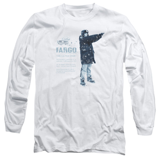 FARGO : THIS IS A TRUE STORY L\S ADULT T SHIRT 18\1 White LG