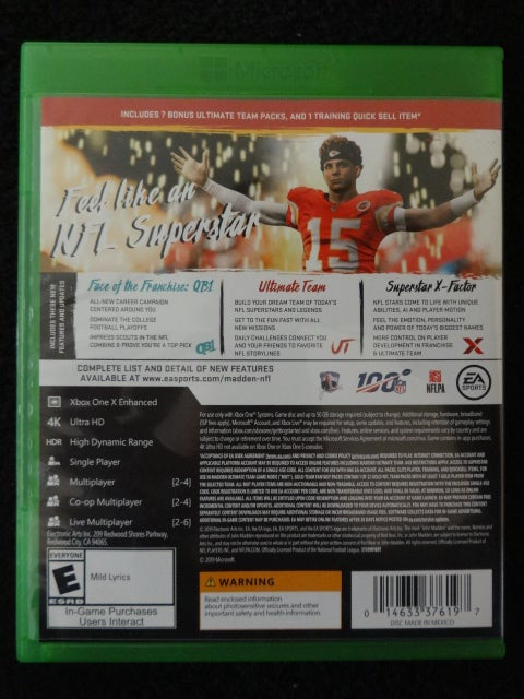 Madden NFL 20 SuperStar Edition Microsoft Xbox One