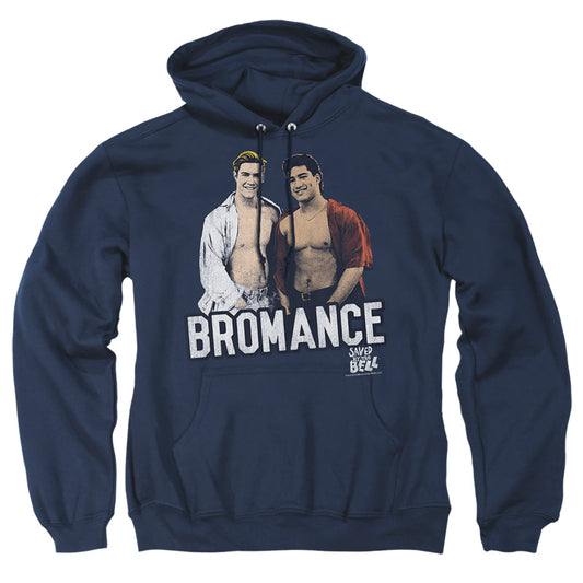 SAVED BY THE BELL : BROMANCE ADULT PULL OVER HOODIE Navy 2X