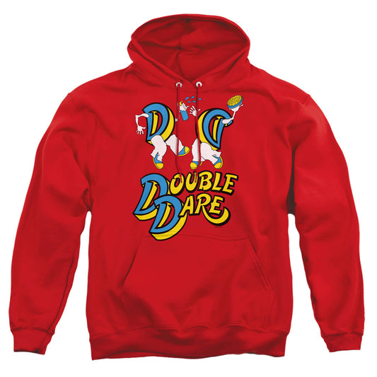 DOUBLE DARE : VINTAGE DOUBLE DARE LOGO ADULT PULL OVER HOODIE Red 3X