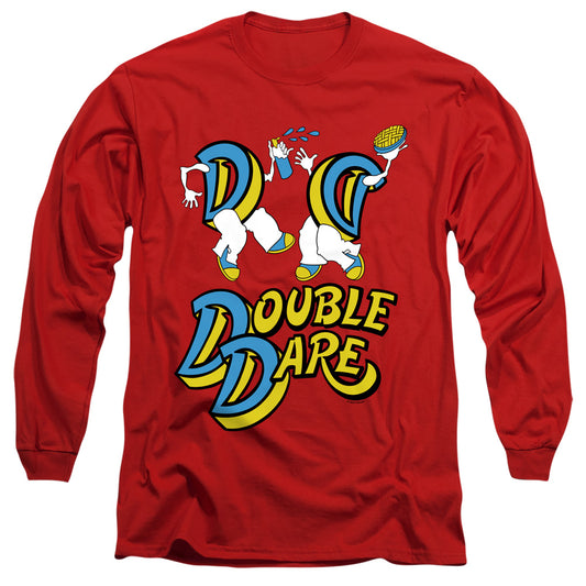 DOUBLE DARE : VINTAGE DOUBLE DARE LOGO L\S ADULT T SHIRT 18\1 Red 2X