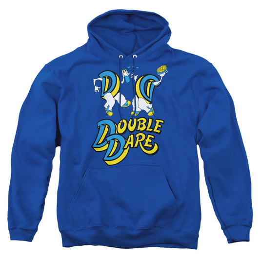 DOUBLE DARE : VINTAGE DOUBLE DARE LOGO ADULT PULL OVER HOODIE Royal Blue 2X