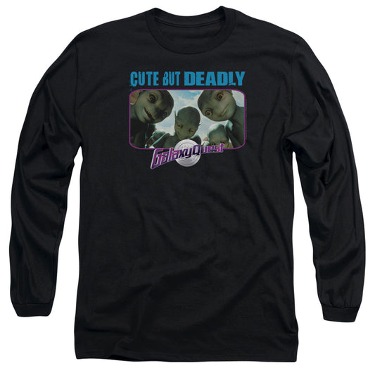 GALAXY QUEST : CUTE BUT DEADLY L\S ADULT T SHIRT 18\1 BLACK MD