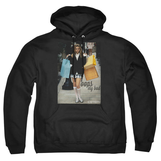 CLUELESS : OOPS MY BAD ADULT PULL OVER HOODIE Black 2X