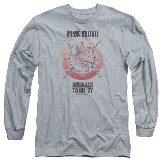 PINK FLOYD : ANIMALS TOUR 77 L\S ADULT T SHIRT 18\1 Athletic Heather SM