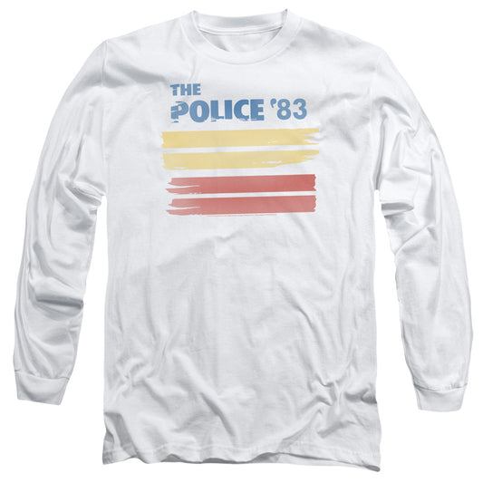 THE POLICE : 83 L\S ADULT T SHIRT 18\1 White 2X