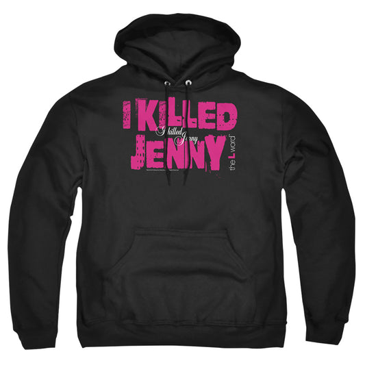 THE L WORD : I KILLED JENNY ADULT PULL OVER HOODIE Black 2X