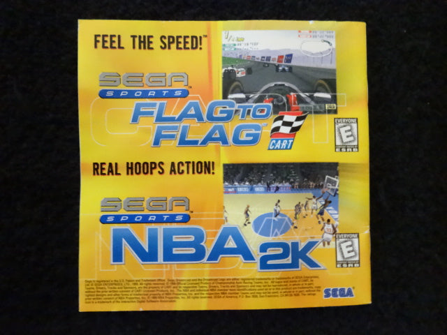 Sega Sports NFL 2K Instruction Booklet Sega Dreamcast