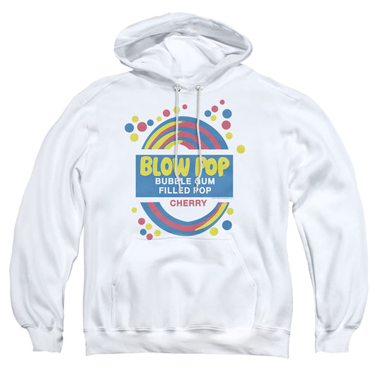 TOOTSIE ROLL : BLOW POP LABEL ADULT PULL OVER HOODIE White LG