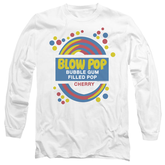 TOOTSIE ROLL : BLOW POP LABEL L\S ADULT T SHIRT 18\1 WHITE MD