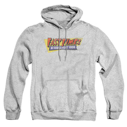FAST TIMES RIDGEMONT HIGH : DISTRESSED LOGO ADULT PULL OVER HOODIE Athletic Heather MD