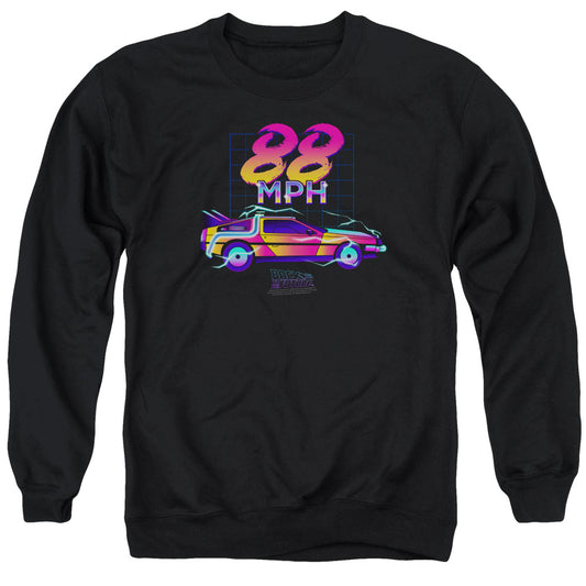 BACK TO THE FUTURE : 88 MPH ADULT CREW SWEAT Black SM