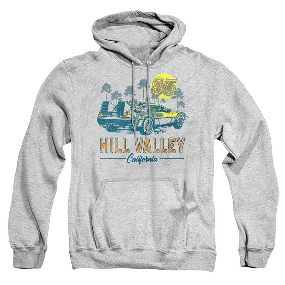 BACK TO THE FUTURE : 85 ADULT PULL OVER HOODIE Athletic Heather 3X