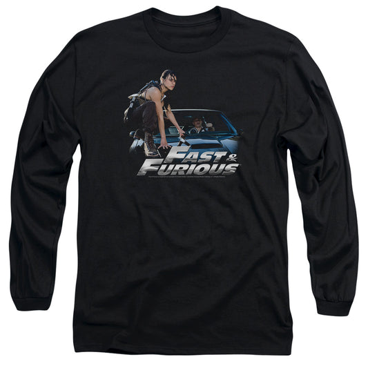 FAST AND THE FURIOUS : CAR RIDE L\S ADULT T SHIRT 18\1 BLACK LG