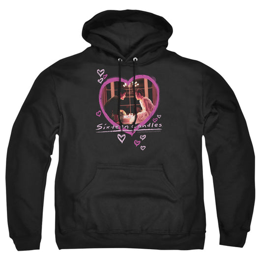SIXTEEN CANDLES : CANDLES ADULT PULL OVER HOODIE Black 2X