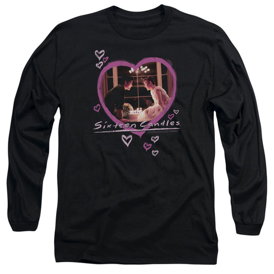 SIXTEEN CANDLES : CANDLES L\S ADULT T SHIRT 18\1 BLACK MD