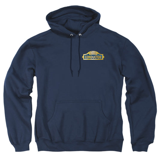 POLAR EXPRESS : CONDUCTOR ADULT PULL OVER HOODIE Navy 2X