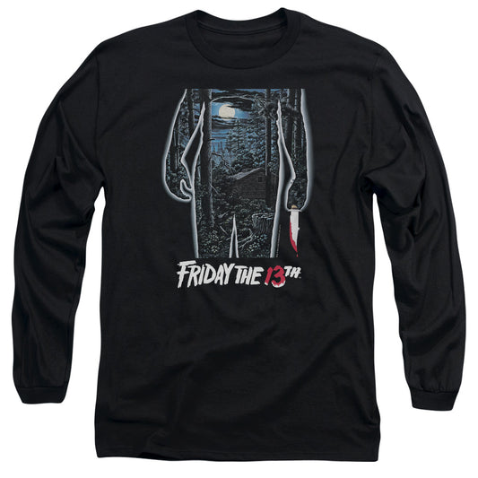 FRIDAY THE 13TH : 13TH POSTER L\S ADULT T SHIRT 18\1 Black 2X