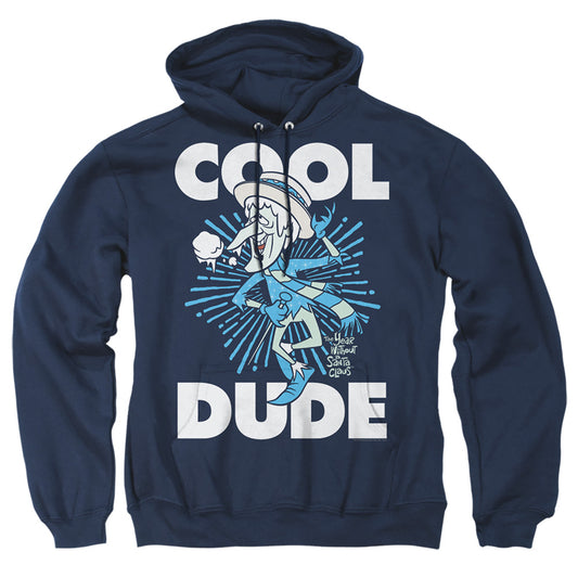 THE YEAR WITHOUT A SANTA CLAUS : COOL DUDE ADULT PULL OVER HOODIE Navy XL