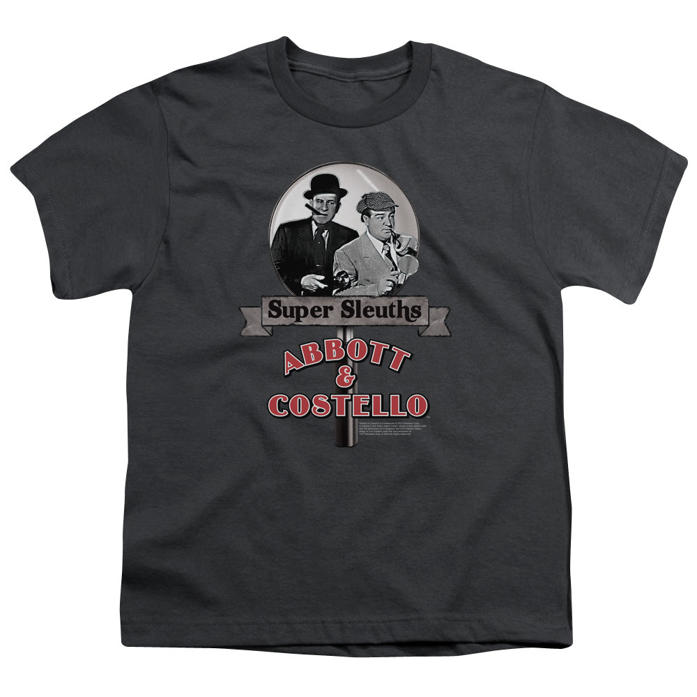 ABBOTT AND COSTELLO : SUPER SLEUTHS S\S YOUTH 18\1 CHARCOAL LG