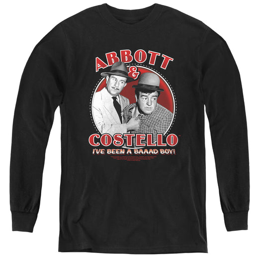 ABBOTT AND COSTELLO : BAD BOY L\S YOUTH BLACK MD