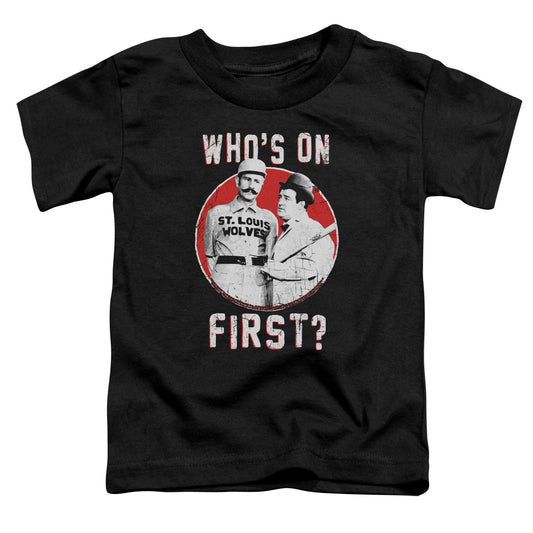 ABBOTT AND COSTELLO : FIRST S\S TODDLER TEE Black SM (2T)