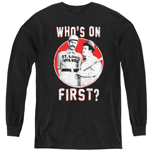 ABBOTT AND COSTELLO : FIRST L\S YOUTH BLACK XL