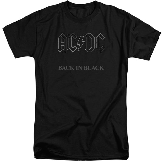 AC\DC : BACK IN BLACK ADULT TALL FIT SHORT SLEEVE Black 2X