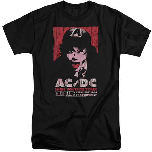 AC\DC : HIGH VOLTAGE LIVE 1975 ADULT TALL FIT SHORT SLEEVE Black 2X