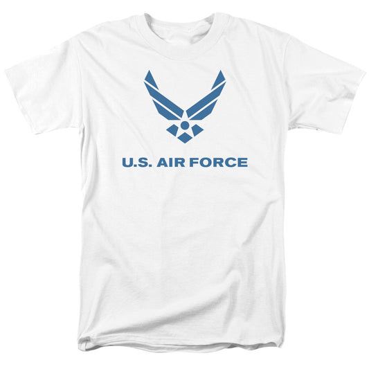 AIR FORCE : DISTRESSED LOGO S\S ADULT 18\1 White 2X