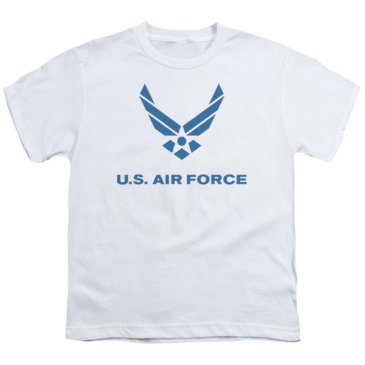 AIR FORCE : DISTRESSED LOGO S\S YOUTH 18\1 White LG