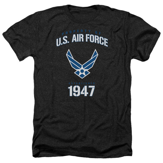 AIR FORCE : PROPERTY OF ADULT HEATHER BLACK 2X