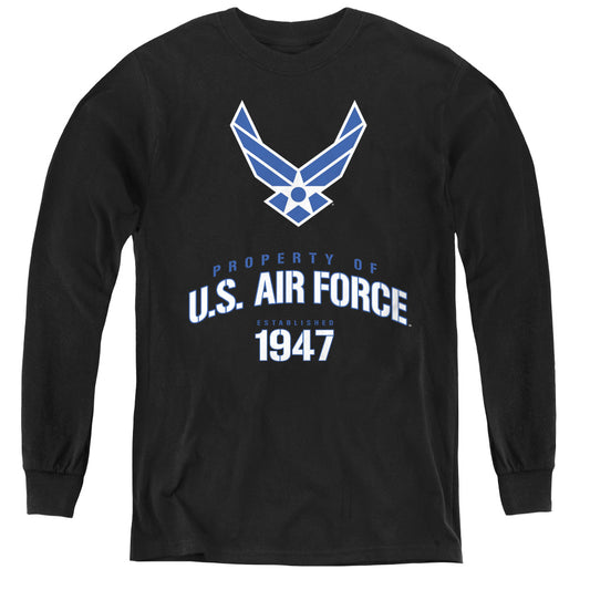 AIR FORCE : PROPERTY OF L\S YOUTH BLACK XL